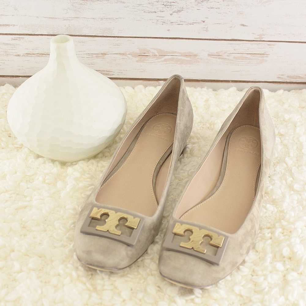 Tory Burch GiGi Pump Suede Block Heel Sz 10